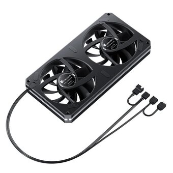  Вентилятор JONSBO XA-240B (2 in 1) 242х123х28мм (PWM, ARGB LED, 700-2400об/мин, черный) Retail 