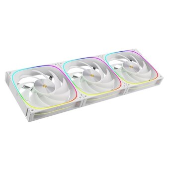  Комплект вентиляторов (3 шт.) Geometric Future Squama Ultimate 3003W-14 White (1F3003W314000) 140mm / ARGB, PWM, 140x140x30 mm, 800-2400 rpm 
