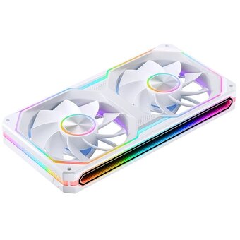  Вентилятор JONSBO XA-240WR (2 in 1) 242х123х28мм Reverse (PWM, ARGB LED, 700-1800об/мин, белый) Retail 