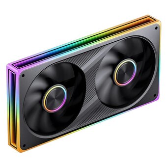  Вентилятор JONSBO ZE-240BR (2 in 1) 242х123х28мм Reverse (PWM, ARGB LED, 700-1800об/мин, черный) Retail 