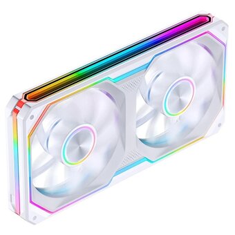  Вентилятор JONSBO XA-240WR (2 in 1) 242х123х28мм Reverse (PWM, ARGB LED, 700-1800об/мин, белый) Retail 