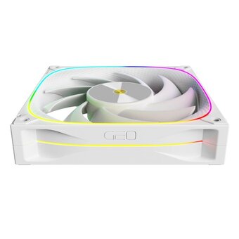  Вентилятор Geometric Future Squama Ultimate 3003W-14 White (1F3003W114000) 140mm / ARGB, PWM, 140x140x30 mm, 800-2400 rpm, 106 cfm, 36 dBA 