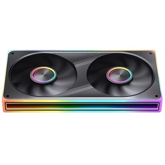  Вентилятор JONSBO ZE-240BR (2 in 1) 242х123х28мм Reverse (PWM, ARGB LED, 700-1800об/мин, черный) Retail 