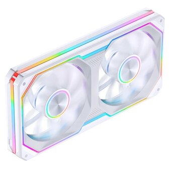  Вентилятор JONSBO XA-240WR (2 in 1) 242х123х28мм Reverse (PWM, ARGB LED, 700-1800об/мин, белый) Retail 