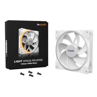  Вентилятор реверсный be quiet! Light Wings 140mm PWM Reverse (BL135) белый 
