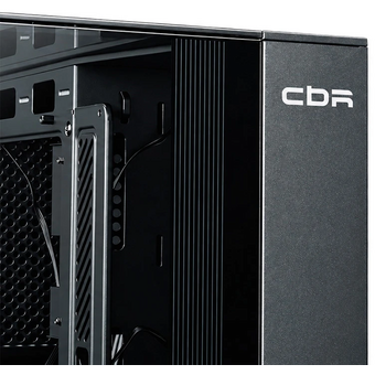  Корпус CBR Cube X860BK (PCC-ATX-X860BK-WPSU), без БП, ATX, 1*USB Type-C, 1*USB 3.0, 1*USB 2.0, HD Audio+Mic, 3*fans, Black 