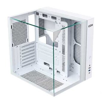  Корпус CBR Cube X850WT (PCC-ATX-X850WT-WPSU), без БП, ATX, 1*USB Type-C, 1*USB 3.0, 1*USB 2.0, HD Audio+Mic, White 