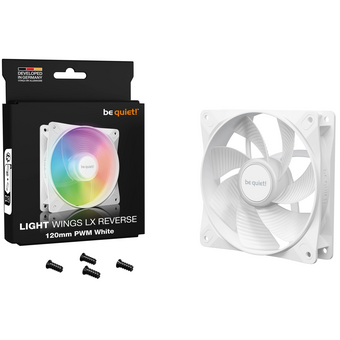  Вентилятор реверсный be quiet! Light Wings LX 120mm PWM Reverse (BL133) белый 