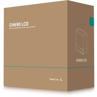  Корпус DeepCool CH690 LCD (r-ch690lcd-bknna0d-g), ATX, без БП, черный 