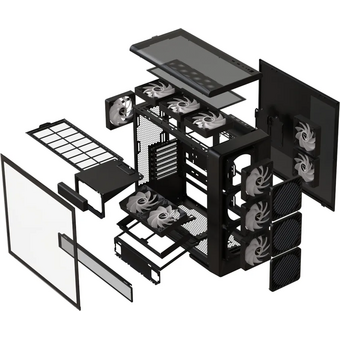  Корпус Formula Air Power G10 (air power g10 black), ATX, Midi-Tower, без БП, черный 