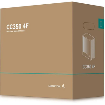  Корпус DeepCool CC350 4F (r-cc350bkana4-g), mATX, без БП, черный 