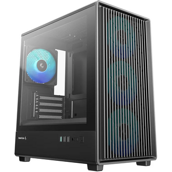  Корпус DeepCool CC350 4F (r-cc350bkana4-g), mATX, без БП, черный 