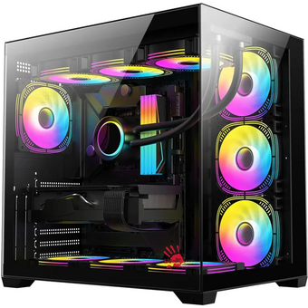  Корпус BLOODY CC-122 (cc-122v2-bk), ATX, Midi-Tower, без БП, черный 