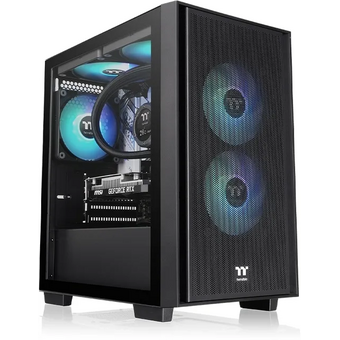  Корпус Thermaltake Versa H16 TG ARGB (ca-1y8-00s1wn-02), mATX, Micro-Tower, без БП, черный 