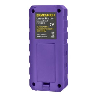  Рулетка лазерная Ermenrich Reel Plus GS40 86257 фиолетовый 