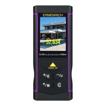  Рулетка лазерная Ermenrich Pro LR100 84652 с камерой 
