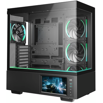  Корпус DeepCool CH690 LCD (r-ch690lcd-bknna0d-g), ATX, без БП, черный 