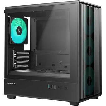  Корпус DeepCool CC350 4F (r-cc350bkana4-g), mATX, без БП, черный 