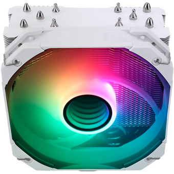  Кулер Thermalright Assassin King 120 Mini ARGB V3 White (AK120-MINI-WH-ARGB-V2) (4-pin PWM, 135mm, Al/Cu, 5x6mm, 1x120mm) 