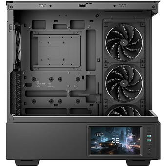 Корпус DeepCool CH690 LCD (r-ch690lcd-bknna0d-g), ATX, без БП, черный 