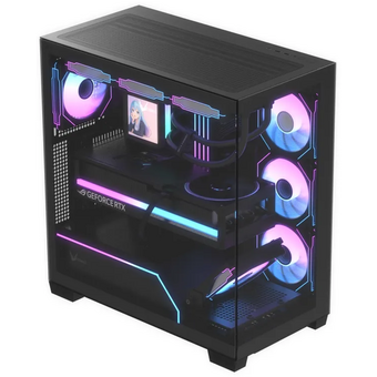  Корпус Formula Crystal Z8G Floe (crystal z8g floe black), ATX, Midi-Tower, без БП, черный 