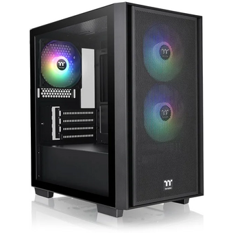  Корпус Thermaltake Versa H16 TG ARGB (ca-1y8-00s1wn-02), mATX, Micro-Tower, без БП, черный 