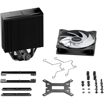  Кулер be quiet! Pure Rock 3 LX Black (BK040) (190W, 4-pin PWM, 154mm, Al/Cu, 4x6mm, ARGB, 1x120mm, 61.8CFM, 31.2dBA, 2000RPM) 