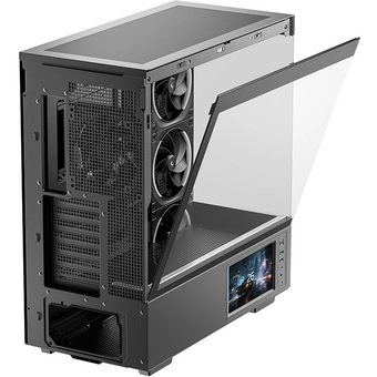  Корпус DeepCool CH690 LCD (r-ch690lcd-bknna0d-g), ATX, без БП, черный 