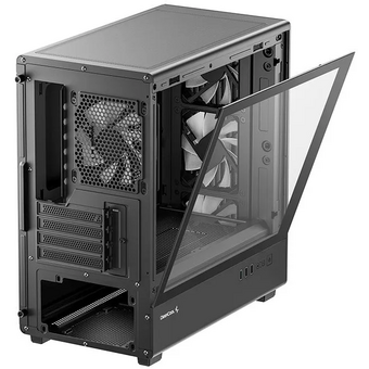  Корпус DeepCool CC350 4F (r-cc350bkana4-g), mATX, без БП, черный 