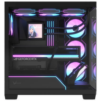  Корпус Formula Crystal Z8G Floe (crystal z8g floe black), ATX, Midi-Tower, без БП, черный 