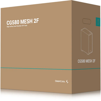  Корпус DeepCool CG580 Mesh 2F (r-cg580mesh-bkapa2-g), ATX, без БП, черный 