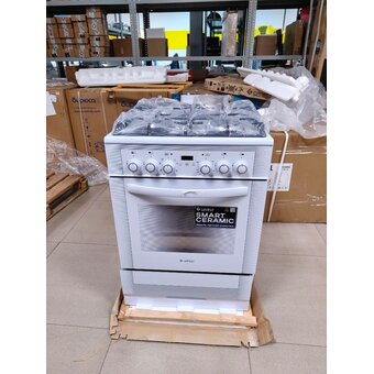  УЦ Кухонная плита Gefest 6502-03 0242 белый (плохая упаковка, малая вмятина на корпусе, небольшой скол внутри ящика) 