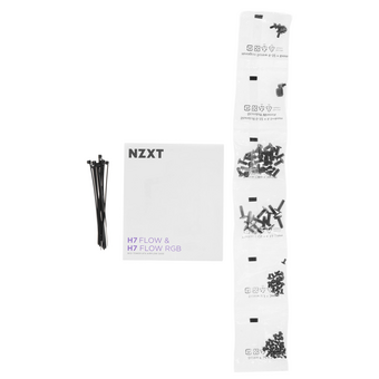  Корпус NZXT H7 Flow RGB (CM-H72FW-R1), без БП, Midi-Tower, TG, 3x120mm 2xUSB-A 3.2 + 1xUSB-C E-ATX, ATX, mITX White 