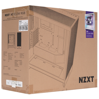  Корпус NZXT H7 Flow RGB (CM-H72FW-R1), без БП, Midi-Tower, TG, 3x120mm 2xUSB-A 3.2 + 1xUSB-C E-ATX, ATX, mITX White 