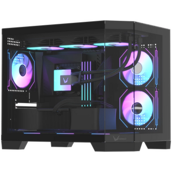  Корпус Formula Crystal Z6M Floe V2 (crystal z6m floe black v2), mATX, Mini-Tower, без БП, черный 