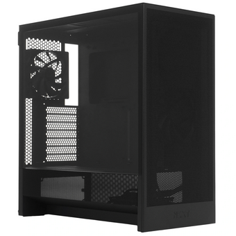  Корпус NZXT H5 Flow (2024) (CC-H52FB-01), без БП, Midi-Tower, TG, 1x120mm, 1xUSB-A 3.2 + E-ATX, ATX, mITX Black 