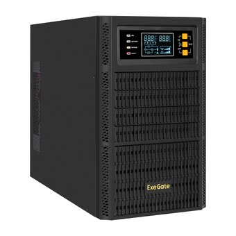  ИБП Exegate On-line ExeGate PowerExpert TL-3000.72V.LCD.AVR.3SH.USB.RS232.SNMP EX296949RUS 3000VA/3000W, On-Line, PF=1, LCD, 3*Schuko, RS232, USB 