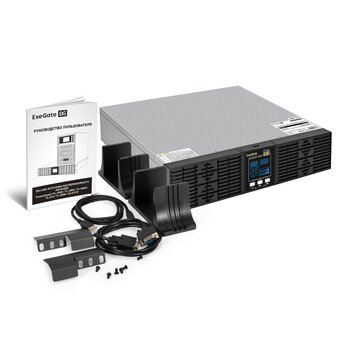  ИБП Exegate PowerExpert ULS-575-10kVA.LCD.AVR.T.USB.RS232.SNMP.2U (EX296960RUS) On-line 10000VA/10000W 
