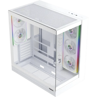  Корпус 1STPLAYER OV8 White (OV8-WH-2FP7R-3-W-1FP7-2-W-HUB3) / ATX BTF / 8x120mm ARGB fans hub 