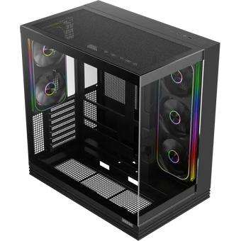  Корпус 1STPLAYER OV8 Black (OV8-BK-2FP7R-3-1FP7-2-HUB3) / ATX BTF / 8x120mm ARGB fans hub 