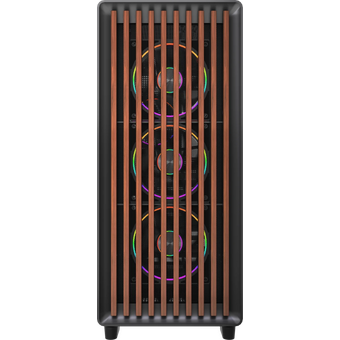  Корпус HSPD F760 (F760-TGBK-ARGB), без БП, Mid Tower, Black, TG, 0.5 SPCC, 4x120mm ARGB E-ATX, ATX, mITX 165/420/200mm 2x2.5" 