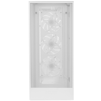  Корпус NZXT H7 Flow RGB (CM-H72FW-R1), без БП, Midi-Tower, TG, 3x120mm 2xUSB-A 3.2 + 1xUSB-C E-ATX, ATX, mITX White 