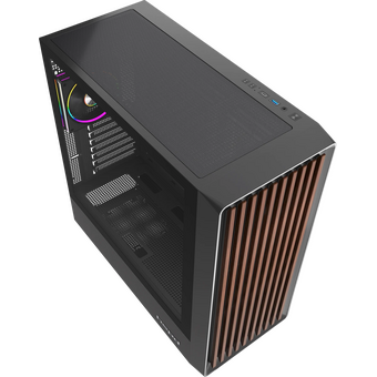  Корпус HSPD F760 (F760-TGBK-ARGB), без БП, Mid Tower, Black, TG, 0.5 SPCC, 4x120mm ARGB E-ATX, ATX, mITX 165/420/200mm 2x2.5" 