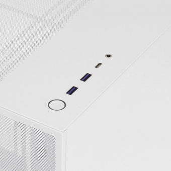  Корпус NZXT H7 Flow (CM-H72FW-01), без БП, Midi-Tower, TG, 3x120mm, 2xUSB-A 3.2 + 1xUSB-C E-ATX, ATX, mITX White 
