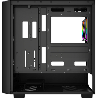  Корпус HSPD F760 (F760-TGBK-ARGB), без БП, Mid Tower, Black, TG, 0.5 SPCC, 4x120mm ARGB E-ATX, ATX, mITX 165/420/200mm 2x2.5" 