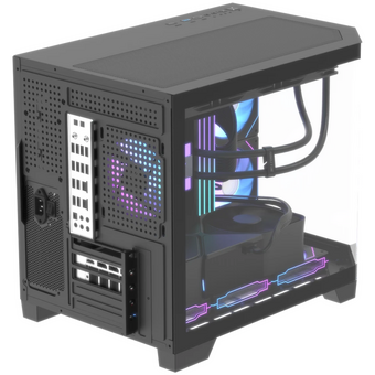  Корпус Formula Crystal Z6M Floe V2 (crystal z6m floe black v2), mATX, Mini-Tower, без БП, черный 