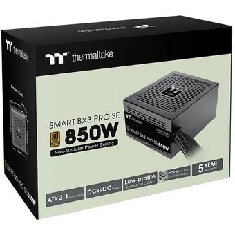 Блок питания Thermaltake Smart BX3 Pro SE Gen.5 (ps-spd-0850nnsabe-7), 850Вт, 80 Plus Bronze, 120мм, черный, retail 