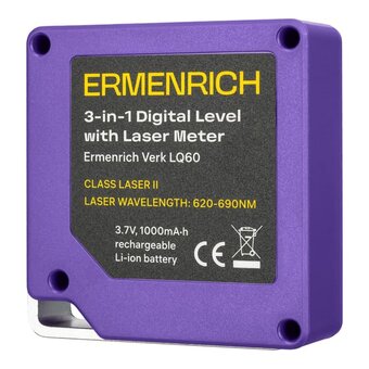  Уровень Ermenrich Verk LQ60 86260 цифровой с лазерной рулеткой 3 в1 
