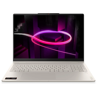  Ноутбук Lenovo Yoga 7 16AGP11 (83TF003NRK-Win11H) Ryzen AI 5 435 16Gb SSD512Gb AMD Radeon 840M 16" OLED Touch WUXGA (1920x1200) beige WiFi BT Cam 