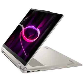  Ноутбук Lenovo Yoga 7 16AGP11 (83TF003NRK-Win11H) Ryzen AI 5 435 16Gb SSD512Gb AMD Radeon 840M 16" OLED Touch WUXGA (1920x1200) beige WiFi BT Cam 